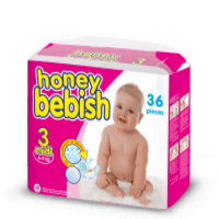 حفاضات اطفال Honey Bebish مقاس 36pc 3
