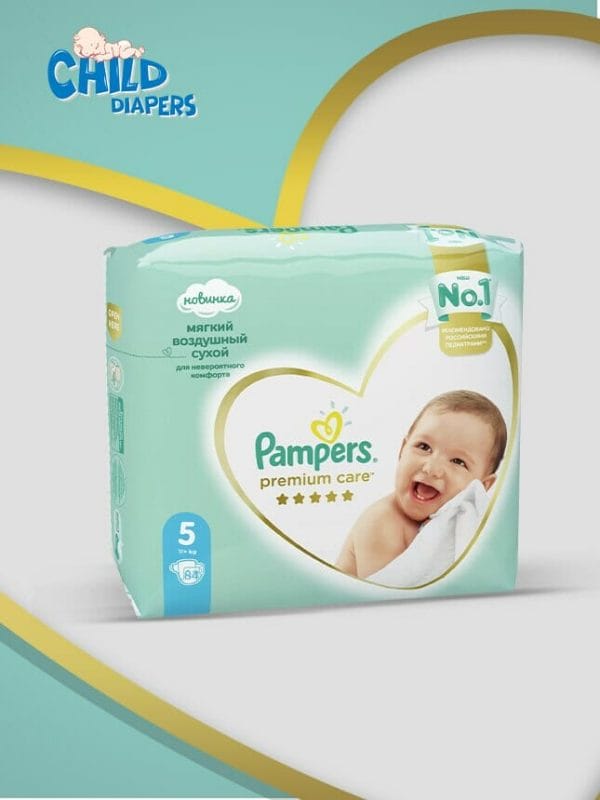 Pampers Premium Care Diapers for Babies Size 5